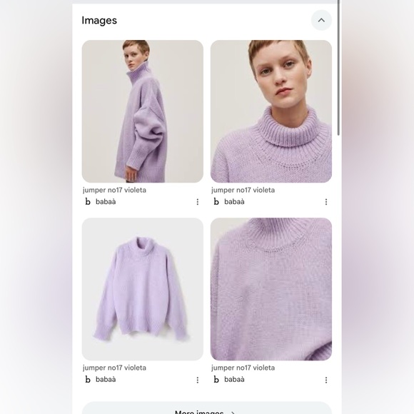 Babaa jumper no17 Violeta like new - Picture 2 of 12